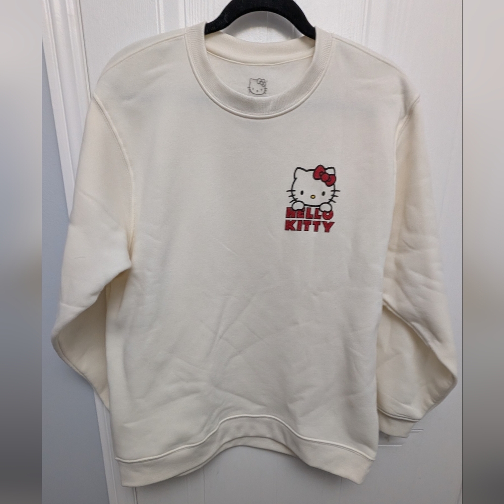 NWT Hello Kitty White Sweatshirt With Fleece